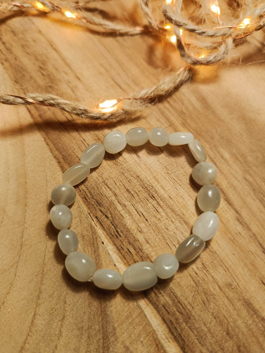 🌿 Bransoletka z Kamienia Księżycowego „Czysta Energia”