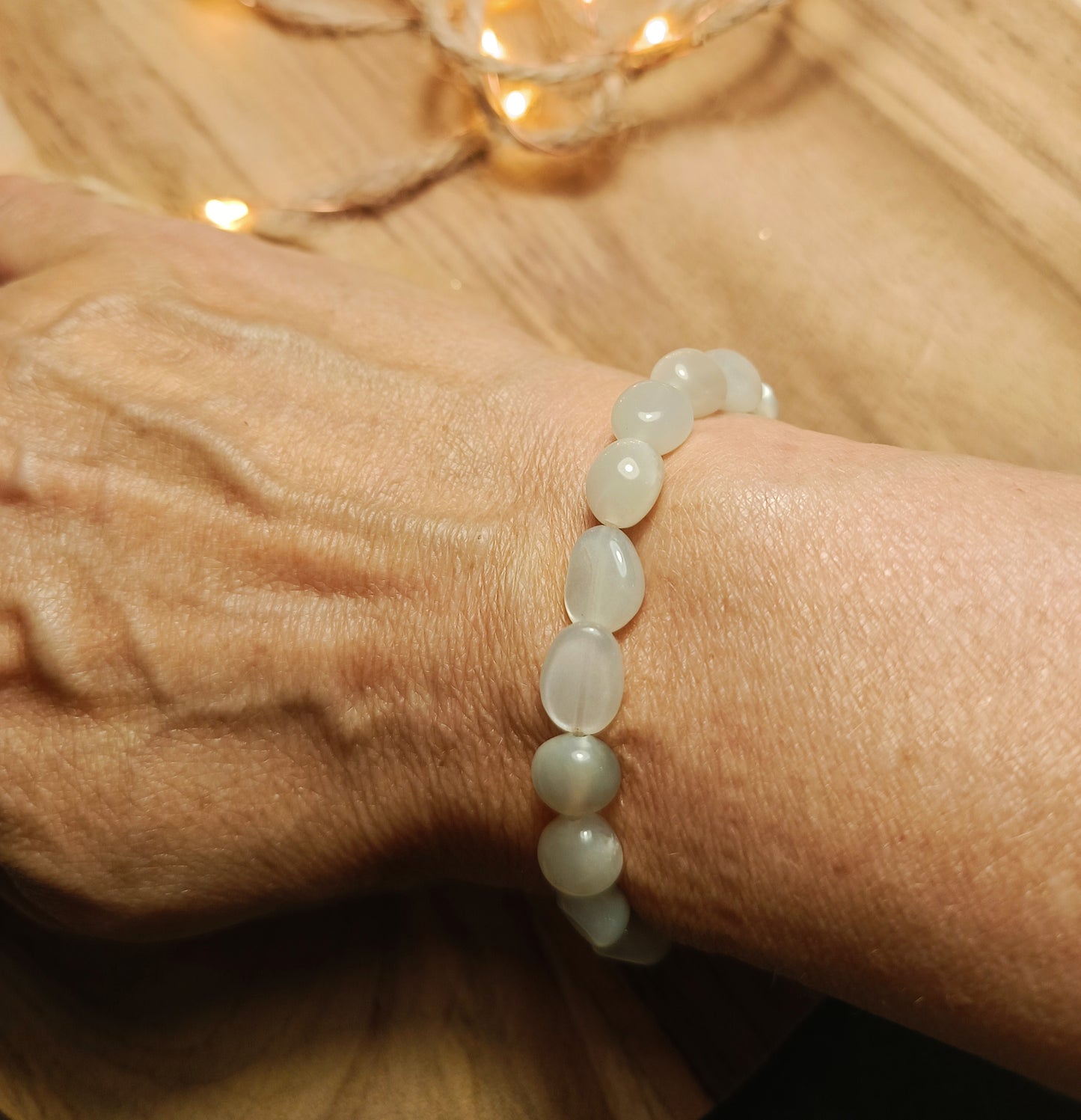 🌿 Bransoletka z Kamienia Księżycowego „Czysta Energia”