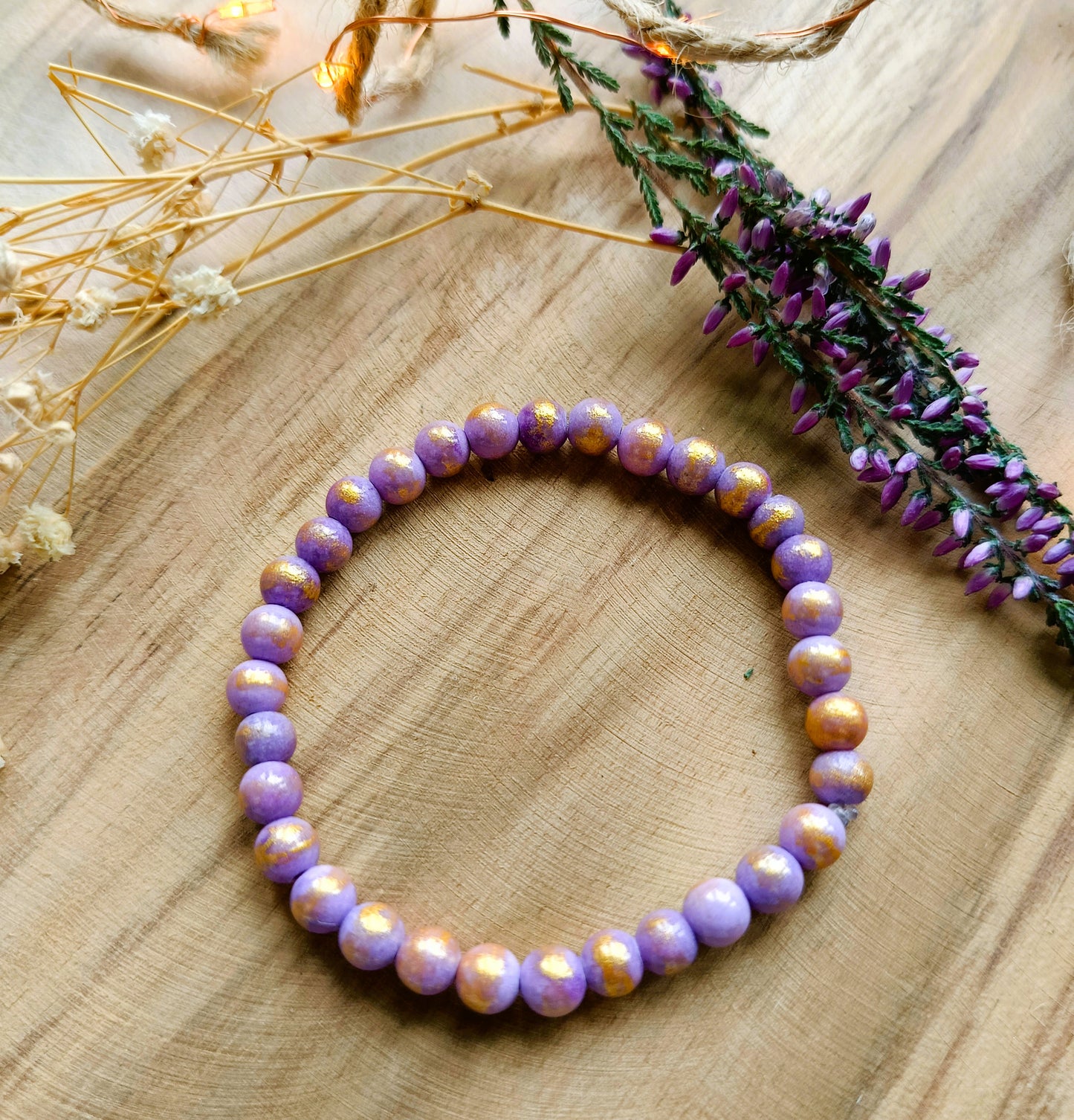 💜 Bransoletka „Fioletowa Aura” – jadeit