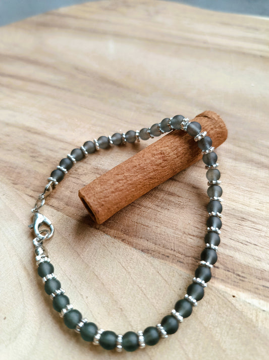 🤎 Bransoletka „Smoky Quartz” – kwarc dymny