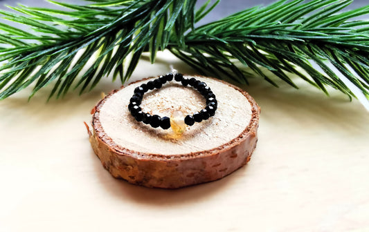 Pierścionek „Słoneczna Ochrona” – Turmalin & Cytryn ⭐