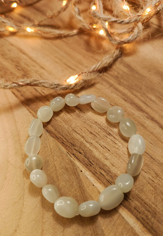 🌿 Bransoletka z Kamienia Księżycowego „Czysta Energia”