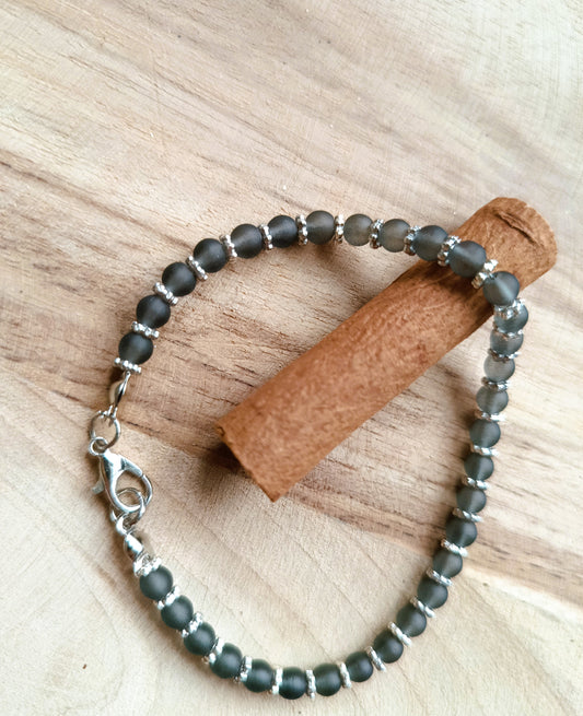🤎 Bransoletka „Smoky Quartz” – kwarc dymny