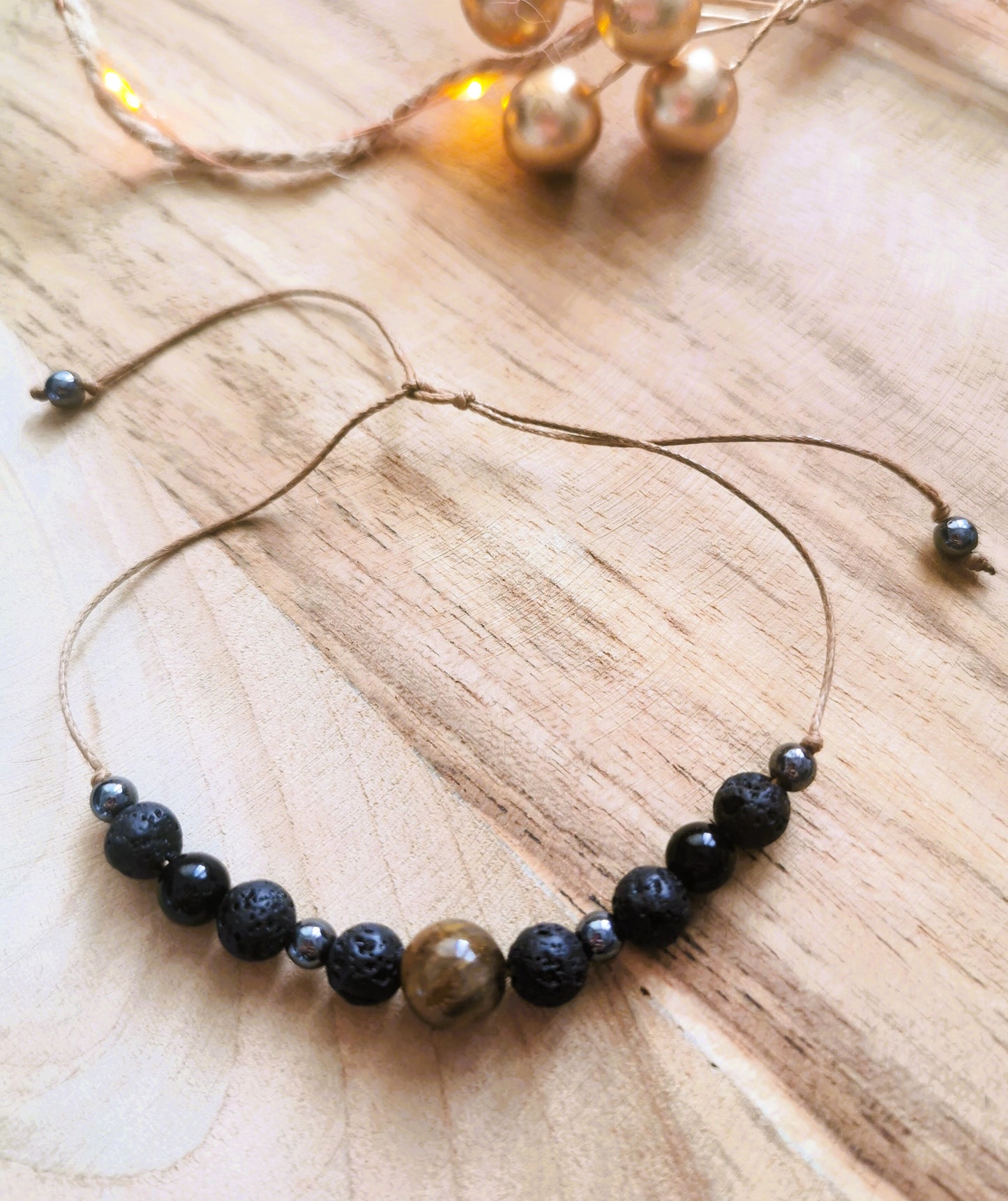 🐅 Męska bransoletka - Siła. Odwaga. Ochrona na sznurku ✨