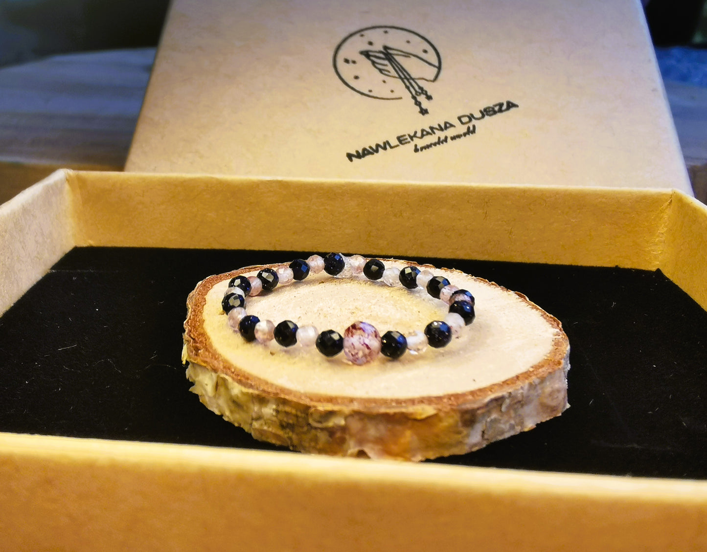 Pierścionek „Nocny Kryształ” – Noc Kairu • Kryształ Górski