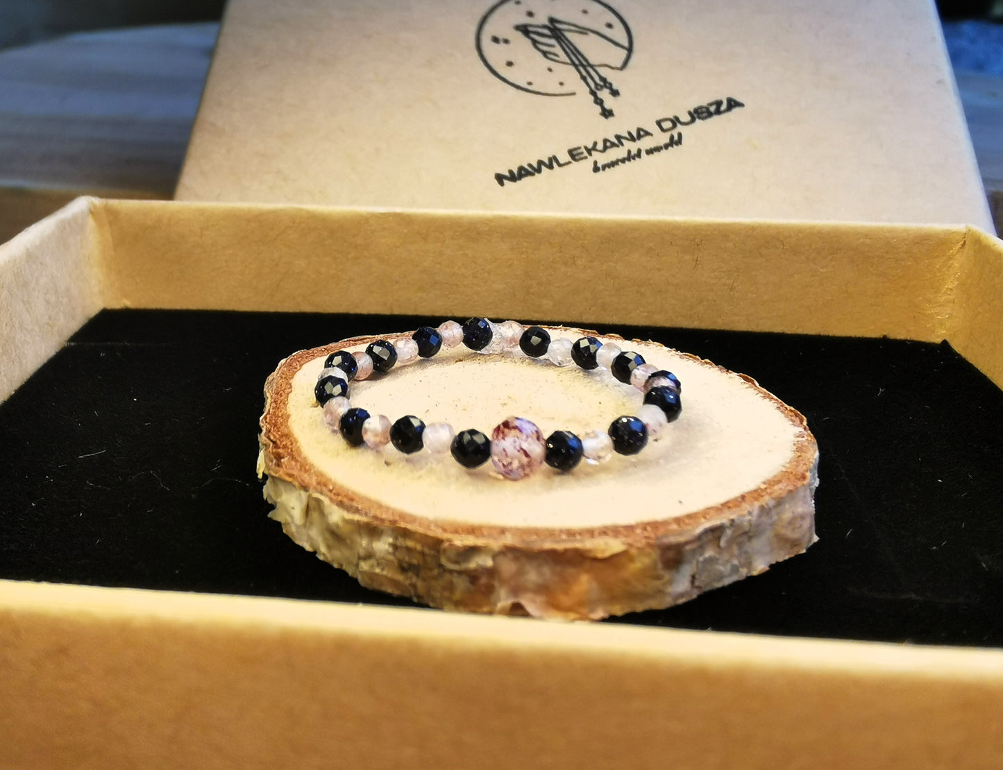 Pierścionek „Nocny Kryształ” – Noc Kairu • Kryształ Górski