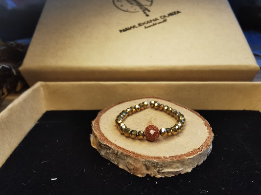 Pierścionek „Pustynny Blask” – Hematyt • Piasek Pustyni