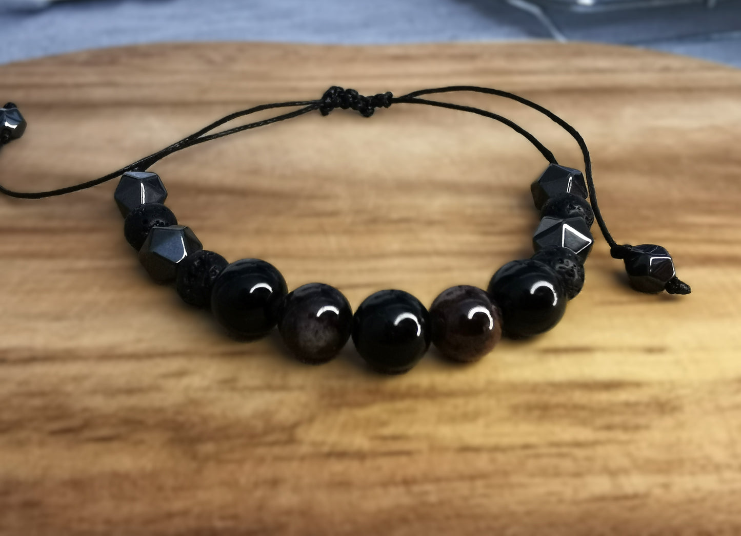 Męska bransoletka na sznurku dla Koziorożca ♑🌙