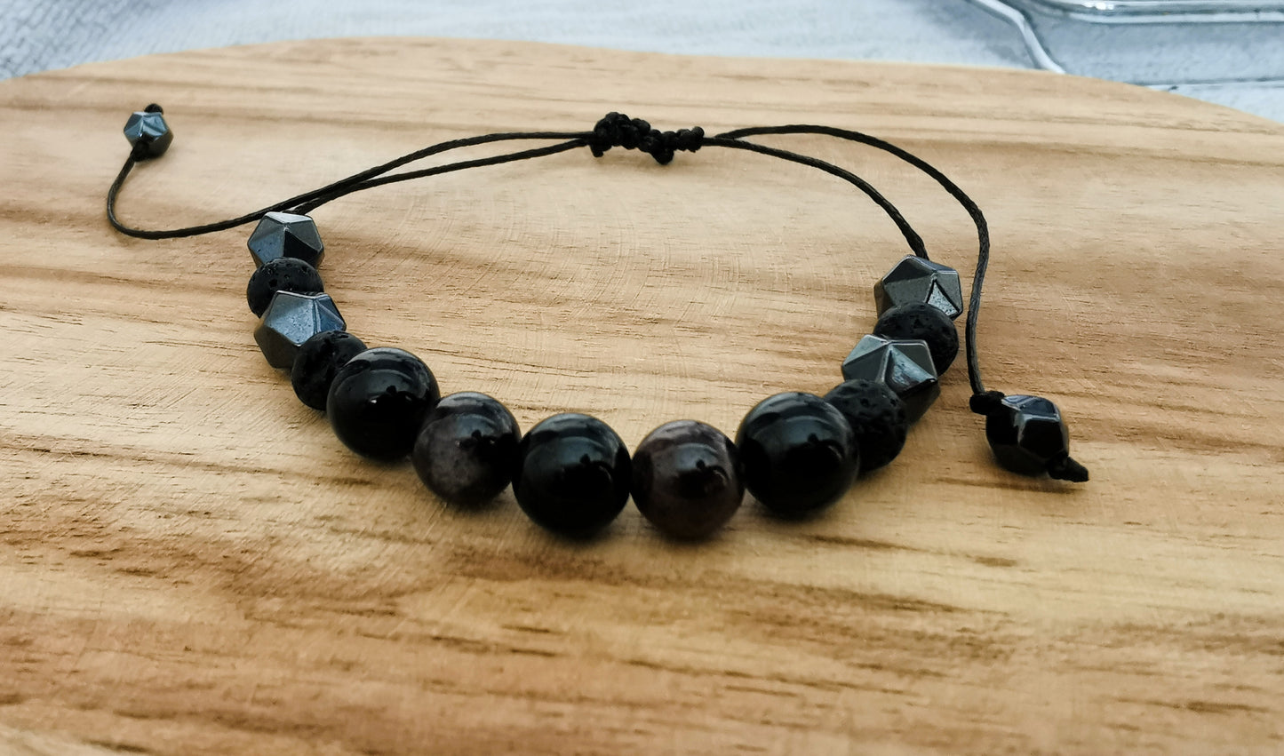 Męska bransoletka na sznurku dla Koziorożca ♑🌙