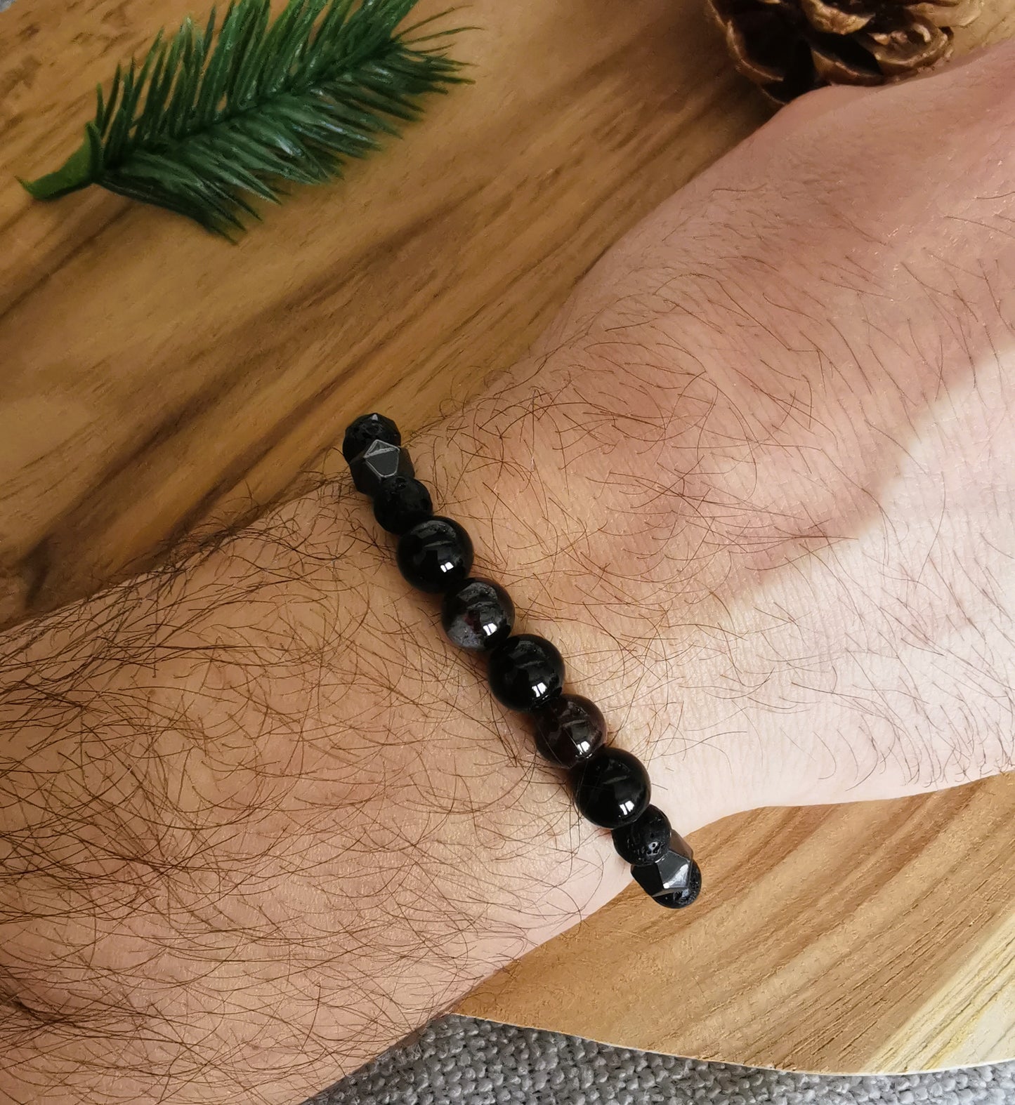 Męska bransoletka na sznurku dla Koziorożca ♑🌙