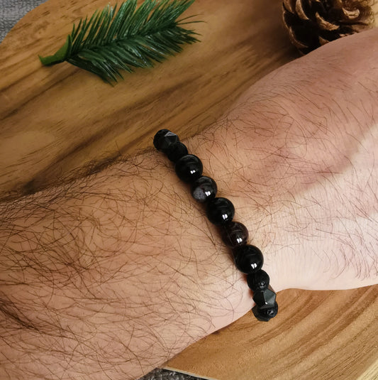 Męska bransoletka na sznurku dla Koziorożca ♑🌙